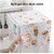 BLINE Fridge Dust Cover Transparent Printing Waterproof Refrigerator Dust-Proof Cover with Storage Pockets Bags Multi-Purpose Top Covers