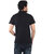 Ginash Mens Black Solid 100% Cotton Polo Collar T-Shirt