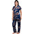 Brahmani Women Night Suit Set Blue Printed
