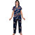 Brahmani Women Night Suit Set Blue Printed