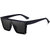 UV Protection, Gradient, Polarized, Night Vision, Riding Glasses, Others Retro Square, Shield Sunglasses (Free Size) (For Men & Women, Black)