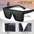 UV Protection, Gradient, Polarized, Night Vision, Riding Glasses, Others Retro Square, Shield Sunglasses (Free Size) (For Men & Women, Black)