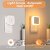 Night Lamp Sensor Light for Bedroom Bed Side Home Smart Automatic ON/Off Dim LED Lights  Energy Saving 0.5W Lamp  Lo