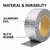 Jobber Super Strong Adhesive Waterproof tape Permanent Repair Roof Water Leakage Solution Rubber Foil Suitable for Roof Leak surface Crack Window Sill Gap  Sealing (2 Inch (5CM*5M))