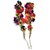 Bhavya Sales Plastic Fabric Handmade Ethnic Hanging Latkan (Multicolour) - Pack of 2
