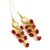 Bhavya Sales Women's  Plastic Ethnic Pom Pom Bell Tassel Blouse Saree Lehenga with gota Patti Hanging Latkan (Maroon) Pack of 2
