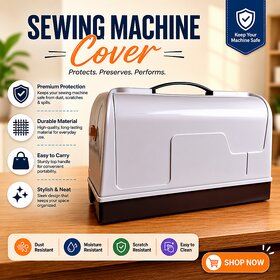 Sewing machine cover, Silai machine cover, Domestic machine cover, Plastics cover, Sewing machine case, Sewing machine