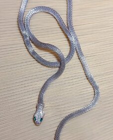 Trendy silver plated Adjustable Snake Necklace for women's