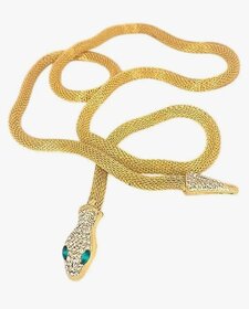 Trendy Gold plated Adjustable Snake Necklace for women's