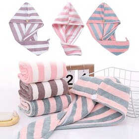 Printed Cotton Hair Towel for Women  Soft, Absorbent, Quick-Dry Wrap for Hair Drying & Styling