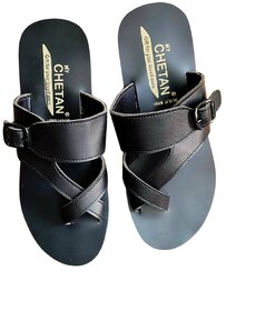 MyChetan Mens Stylish Slippers  Black Color, Durable Sole, All-Day Comfort, Waterproof, F3 Slipper