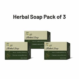 (Pack Of 3) Co Cosveda Herbal Soap 100g  Natural Herbal Bath Soap for Fresh and Healthy Skin