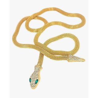 Trendy Gold plated Adjustable Snake Necklace for women's