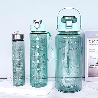 3 Pcs/set Water Bottle 3200 ml Water Bottles(Set of 3, Multicolor)