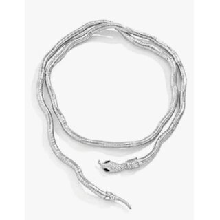 Trendy silver plated Adjustable Multi Uses Snake Necklace for women's