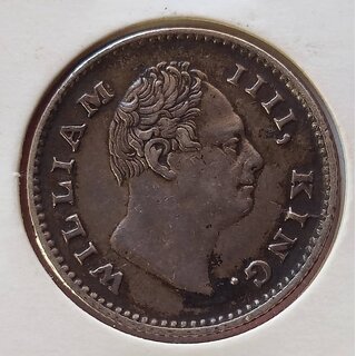 one quater rupees 1835 silver coin