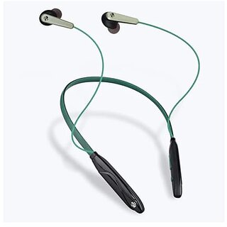ZEBRONICS Zeb-Escape 10 Wireless BT Earphone with Neckband Volume/Media Control Magnetic earpiece Green