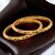 18k One Gram Gold Plated Traditional Designer Pack of 2 Bangle Set For Women