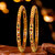 18k One Gram Gold Plated Traditional Designer Pack of 2 Bangle Set For Women