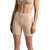 COURTIT'S Women's High Coverage Super Combed Cotton Elastane Stretch Mid Waist Shorties with Concealed Waistband Beige