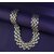 Trendy Twisted Silver Plated Neck Chain with Earring for women