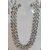 Trendy Twisted Silver Plated Neck Chain with Earring for women