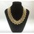 Trendy Twisted gold plated Neck chain with Earring for women