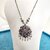 Elegant Long Pendant Style Oxidized Silver Tone Necklace and Earrings Set  Brass Alloy Necklace with Earrings for Women