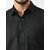 Men Regular Fit Solid Curved Collar Casual Shirt