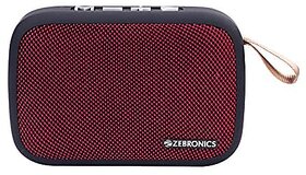 Zebronics Delight Portable Wireless Bluetooth Speaker - Red.