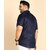 PrintCultr PLUS Plus Size Men Regular Fit Solid Curved Collar Casual Shirt