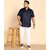 PrintCultr PLUS Plus Size Men Regular Fit Solid Curved Collar Casual Shirt