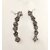 Oxidized silver plated pink stone maangtika  Earcuff Combo (set pack of 1)