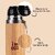 IMECO Bamboo Thermos Flask, Bamboo Flat Head Bottle, Bamboo Facial Tissues (200 Pulls), Everyday Essential Combo
