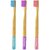 DENCRUS Orby Kids Bamboo Toothbrush For Kids (Pink, Lavender, Blue), Natural Soft Bristles, Toothbrush For Kids