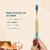 DENCRUS Orby Kids Bamboo Toothbrush For Kids (Pink, Lavender, Blue), Natural Soft Bristles, Toothbrush For Kids
