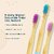 DENCRUS Orby Kids Bamboo Toothbrush For Kids (Pink, Lavender, Blue), Natural Soft Bristles, Toothbrush For Kids