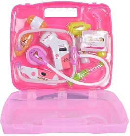 Doctor Playset for Kids - Foldable Suitcase Edition (Pink)!