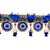 BLUE FLOWER AND EVIL EYE TORAN FOR DOOR HANGING/FESTIVE/DIWALI (PACK OF 1)