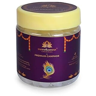 Manokamna Premium Kapoor TabletLong-Lasting Aroma for Puja  Purification  Pure Kapoor Tablets 100 Natural Aromatic  Multipurpose Use  for RitualsDevotion  Air Cleansing (50gm - Pack of 1)