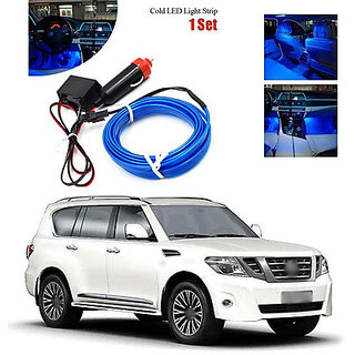 Wire Car Interior Light Ambient Neon Light For All Car Models With Adapter RX185 Car Fancy Lights(Blue)