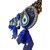 Drop Shape Blue Evil Eye And Blue Flower Toran