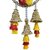 Shubh Labh Wall Hanging Toran  Decorative Latkan with Parrot, Flowers  Tassels (Set of 2)