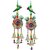 Swastik Toran Wall Hanging with Parrot Design  Shubh Labh Decorative Latkan for Home (Set of 2)