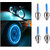 BICYCLE COMPONENTS Cycle Tyre Valve Light LED Wheel Reflectors(Blue)