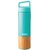 IMECO ECO-EDGE Bamboo Thermos Water Bottle 600 ml Sea Green, 24 Hour Hot And Cold, Leakproof And Insulated