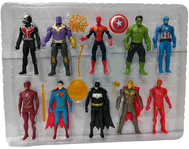 Buy Avengers Action Figures Set of 10 pcs Online - Get 59% Off