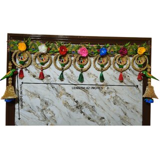 multiflower bansuri patch toran(bandanwar)