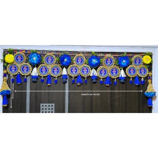 Designer Toran for Main Door  38 Inch Decorative Bandhanwar with Tassels  Auspicious Symbols
