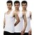 (Buy 1 Get 2 Free) MCS Mens Solid White Sleeveless Vest